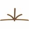 Ekena Millwork Davenport Timber Gable Bracket, Western Red Cedar, 84"W x 49"H x 1 1/2"D x 3 1/2"F, 14/12 Pitch GBW084X49X0204DAV00SWR - alternate 2